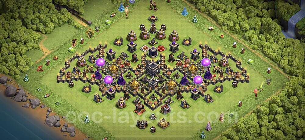 TH9 Solid Defense War Layout – Copy Link Included 2026