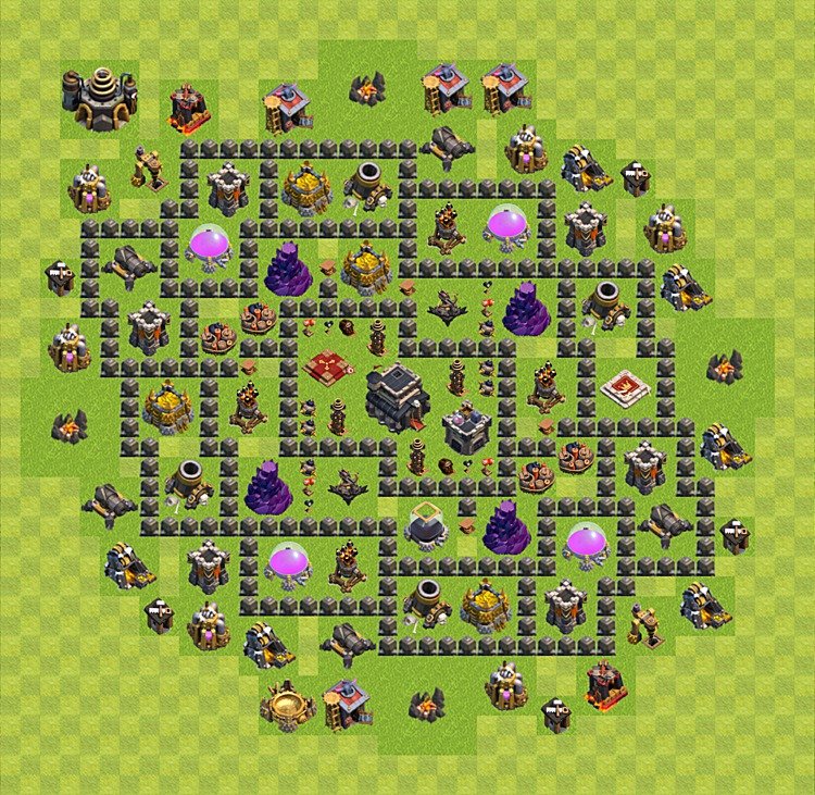 TH9 Trophy Layout β Trophy Pushing Strategy & Base Link 2025