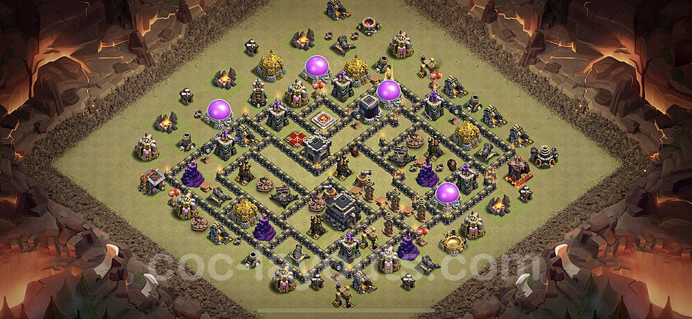TH9 War Base with Copy Link – Anti Everything Strategy 2025