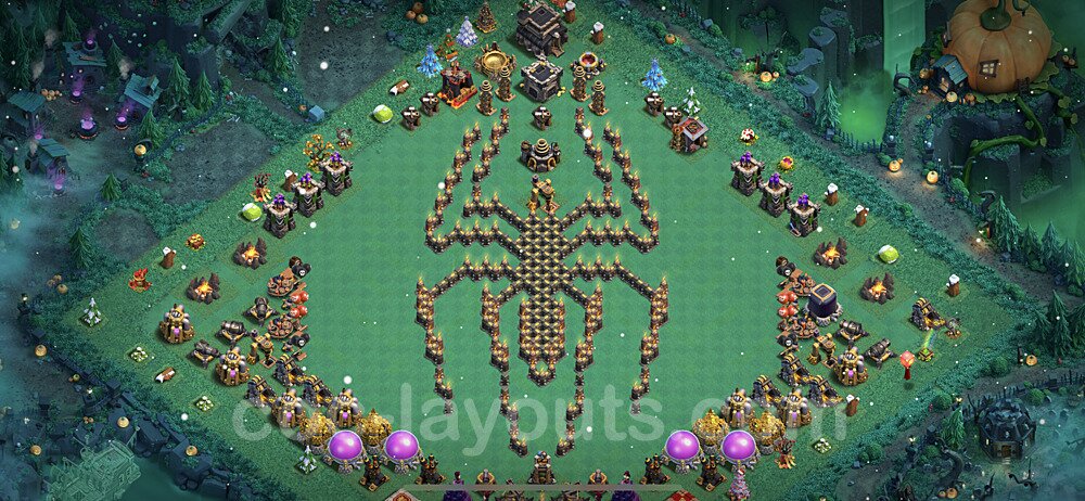 TH9 War Village Layout – Solid Defense Ranked Design Updated 2026