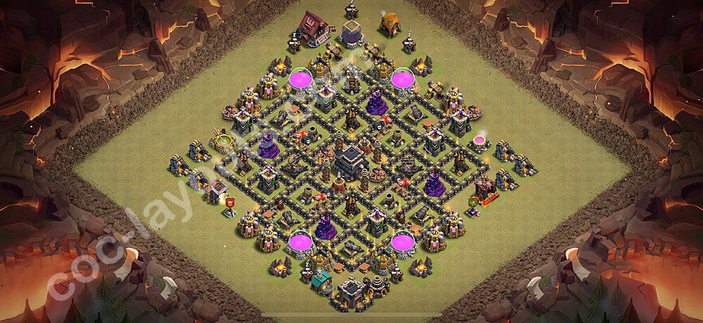 Top Rated TH9 Base – Anti 2-Star War Design 2025