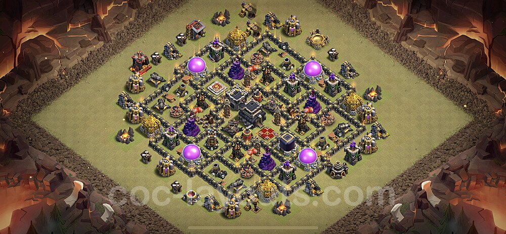 Top Rated TH9 Base – Anti Air War Design 2025