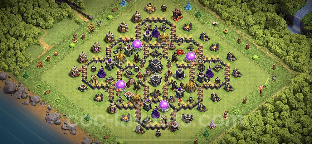 Top Rated TH9 Base – Anti Air War Design Updated 2026