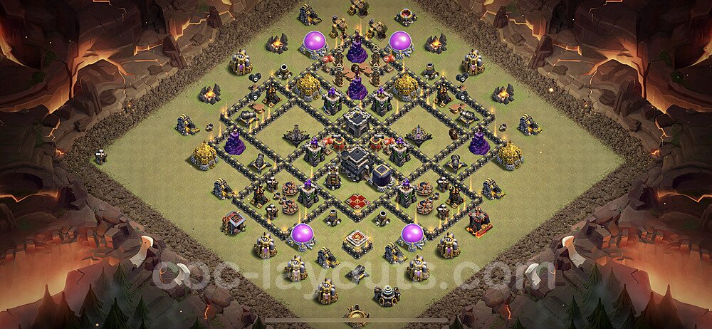 War Base Layout TH9 – Anti 2-Star Defensive Strategy 2026